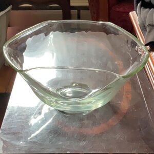 Elegant Clear Glass Bowl